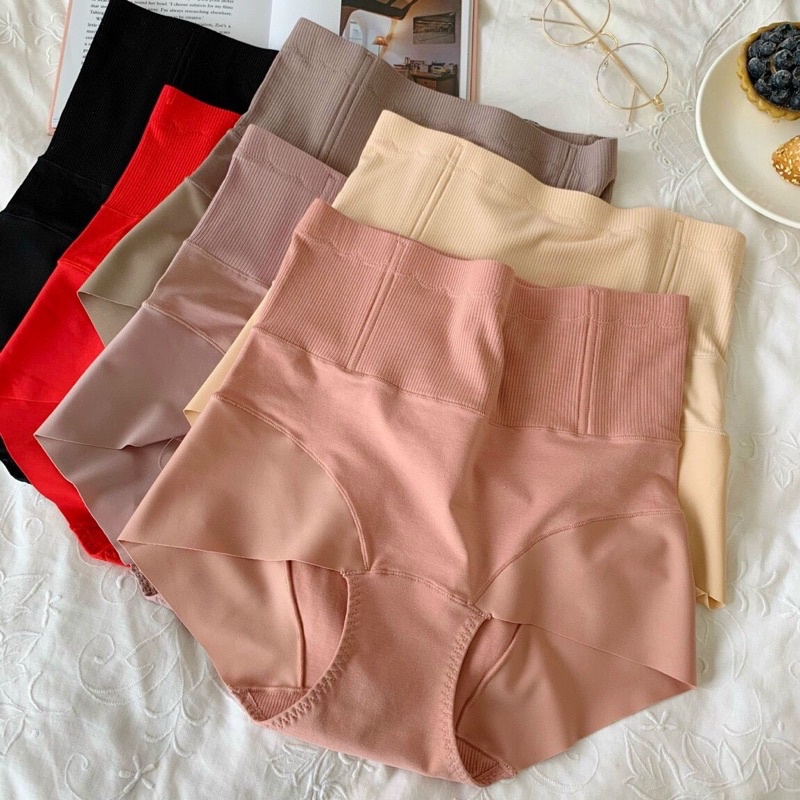 Quần lót nữ cotton cạp cao gen bụng,quần mặc váy nữ hàng cao cấp có thanh chống cuộn