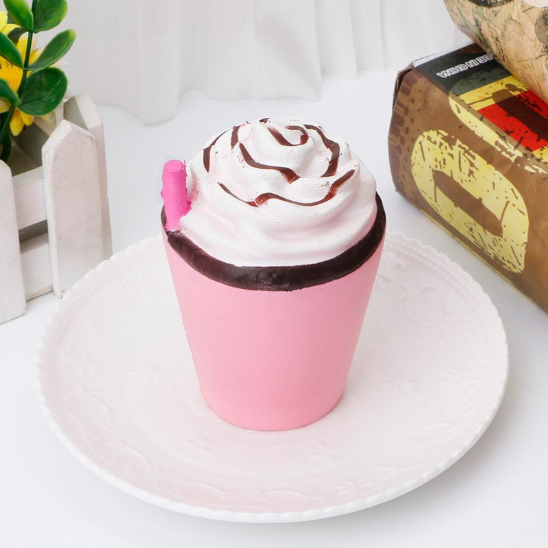 Đồ Chơi Bóp Hình Ly Cà Phê 11CM Có Ống Hút Giúp Giải Tỏa Căng Thẳng