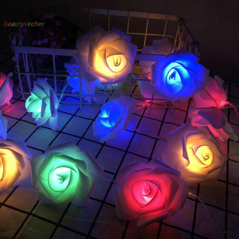 String light Decorative Flower Garden LED Xmas Indoor/Outdoor Strip Christmas Party Bar 20 LED Battery Operated