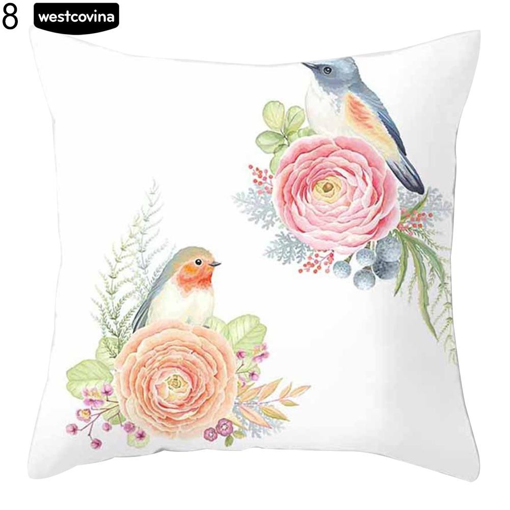 Áo gối vuông hình hoa