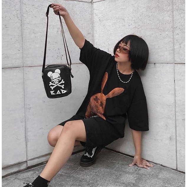 Áo thun tay lỡ Unisex Shynstores - áo phông nam nữ form rông hoạt hình freeship