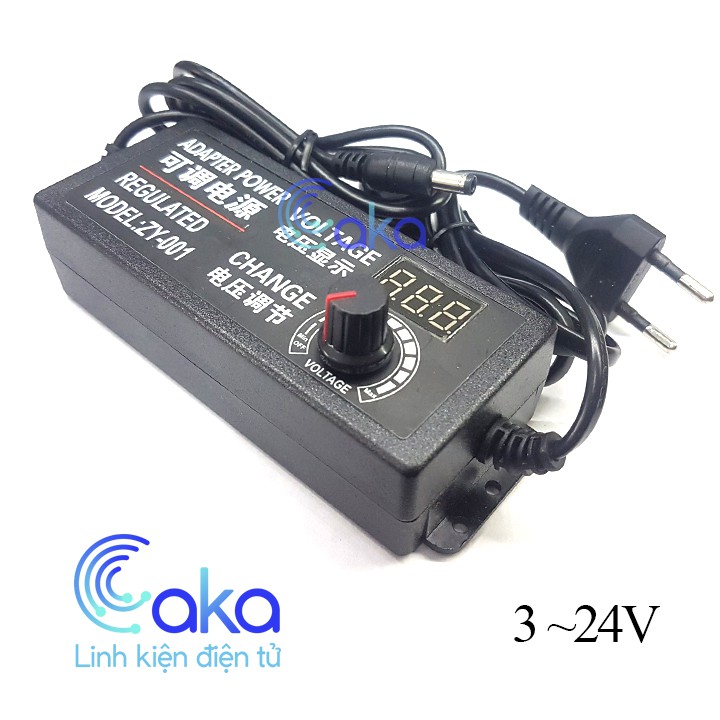 LKDT Nguồn Adapter điều chỉnh điện áp 3-24V 9-72W