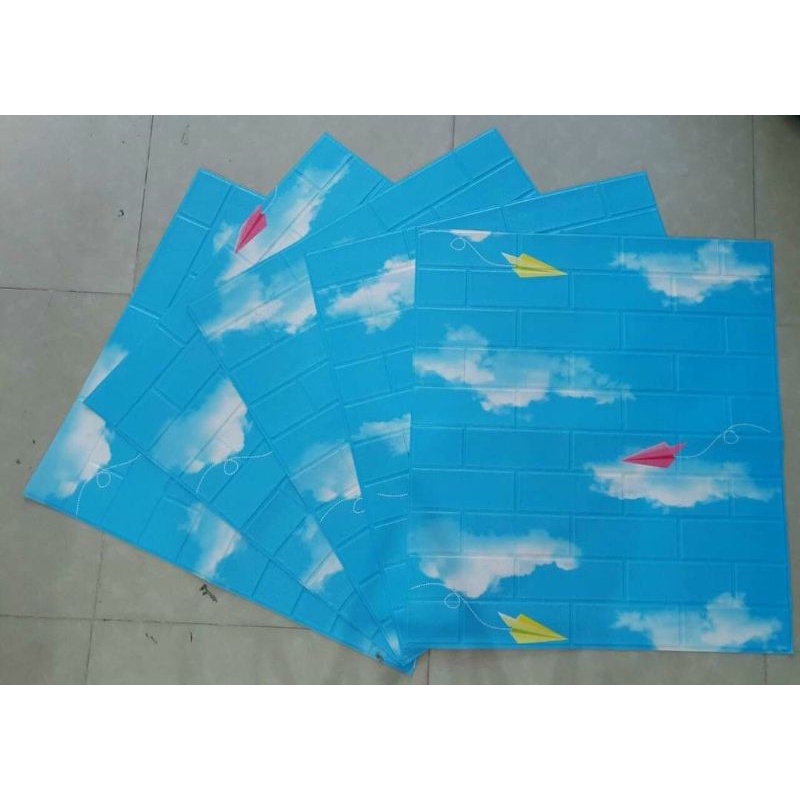 Xốp dán tường hoạt hình 3D khổ lớn 70x77cm dày 5mm | BigBuy360 - bigbuy360.vn