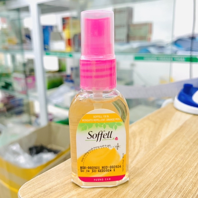 Xịt Chống Muỗi Soffell Hương Hoa, Hương Cam 30ml, 80ml Indonesia