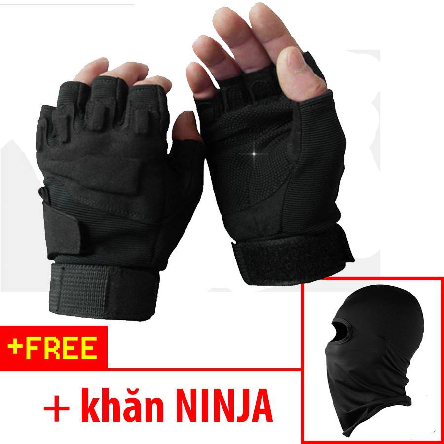 [KHUYẾN MÃI ] Bao tay Black Hawk tặng khăn ninja