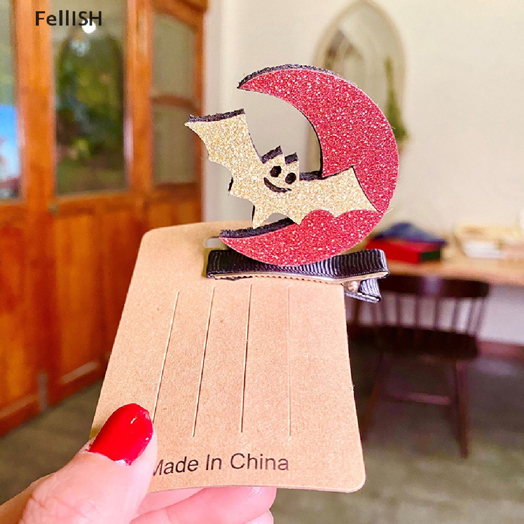 Kẹp Tóc Họa Tiết Hoạt Hình Phong Cách Halloween Cho Bé Gái 439br