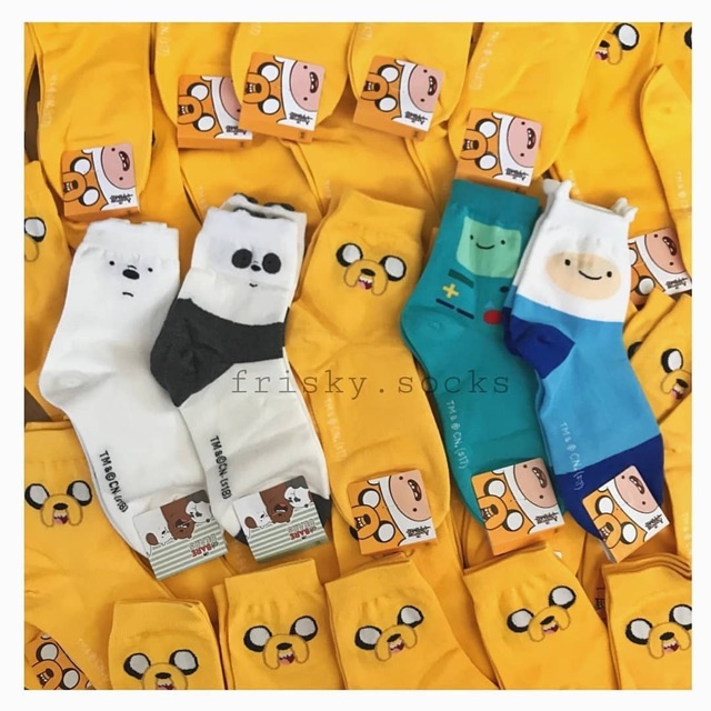 Vớ Adventure time x We bare bears Hàn Quốc | Tất cao cổ