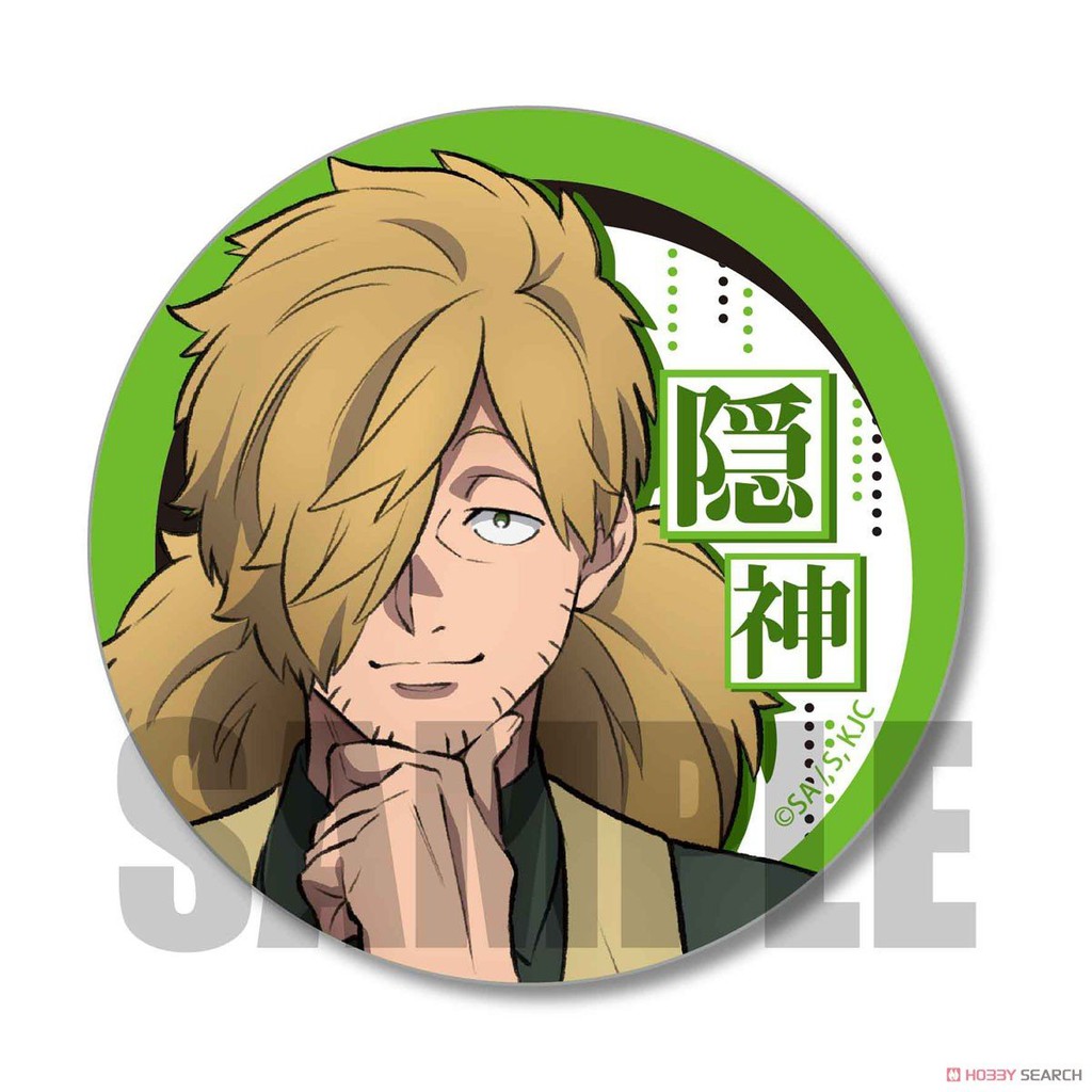 (m01) Huy hiệu cài áo IN HÌNH Kemono Jihen Văn phòng thám tử quái vật anime chibi dễ thương tiện lợi