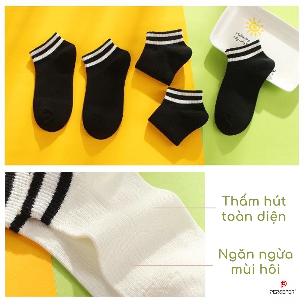 Tất cổ cao nam nữ chất liệu cotton thoáng mát, vớ nam nữ phong cách thể thao- Cherry Shop