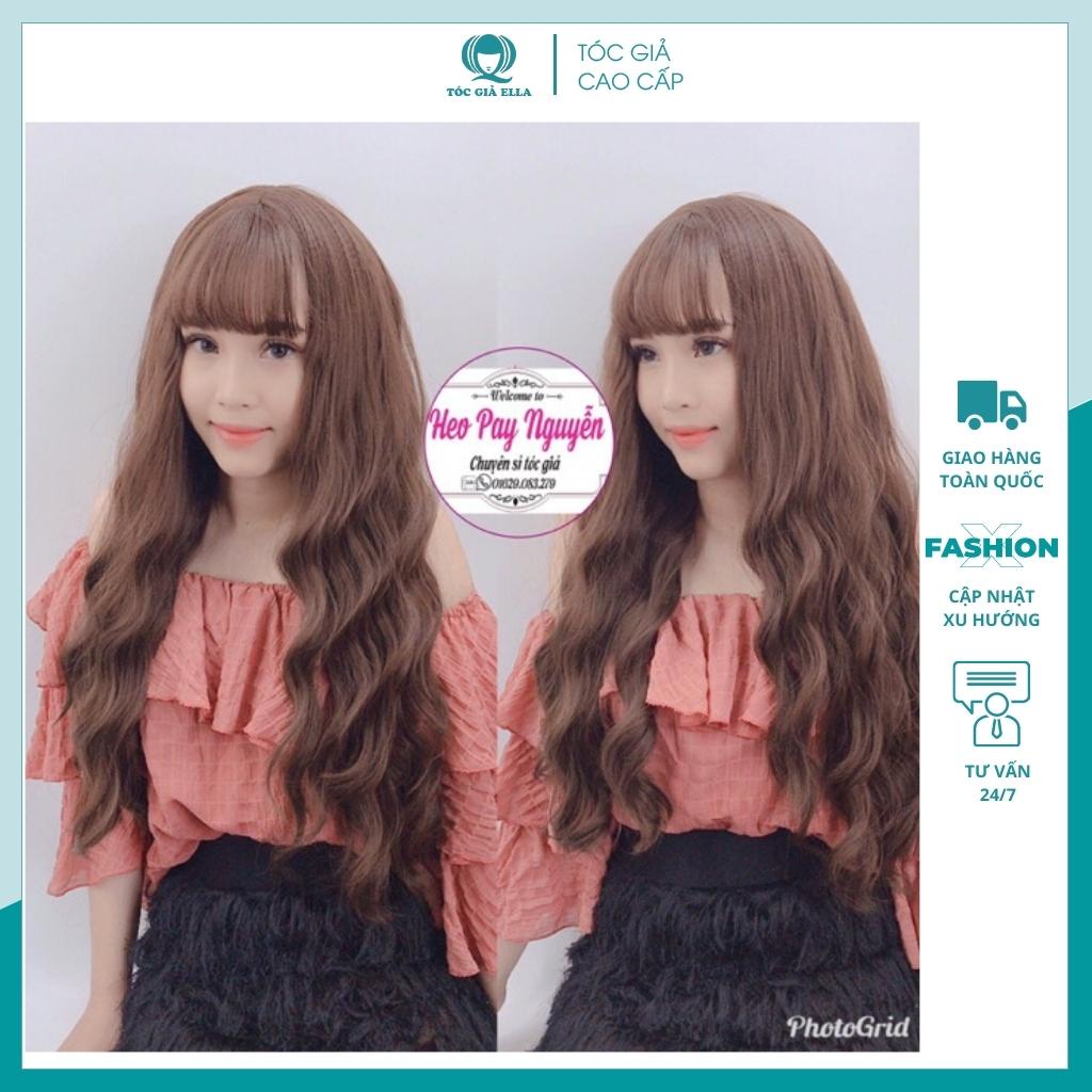 Tóc giả cả đầu ❤️FREESHIP❤️ Tóc giả nguyên đầu xoăn trục 8183