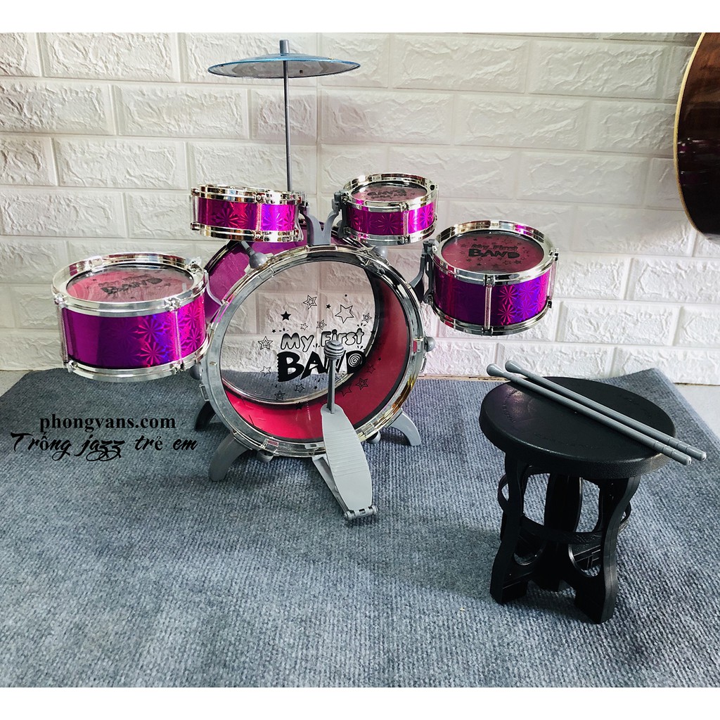 Bộ Trống Jazz Drum Cho Bé Nhiều Màu