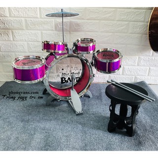 Bộ Trống Jazz Drum Cho Bé Nhiều Màu