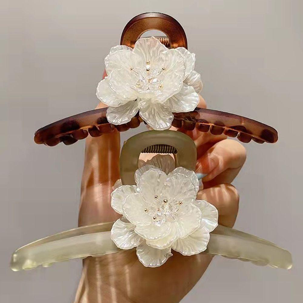 Kẹp Bắt Cá Mập Bằng Acrylic Chống Trượt Thiết Kế Thanh Lịch Cho Nữ OSIER1