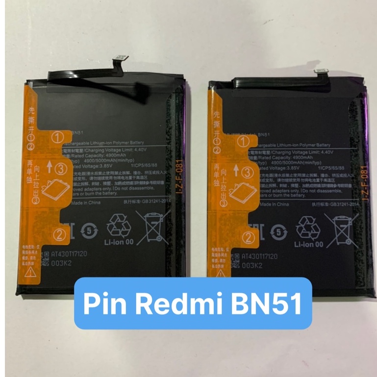 Pin chính hãng Xiaomi redmi 8, Redmi 8A, BN51, 4900 / 5000 mAh / Có bảo hành