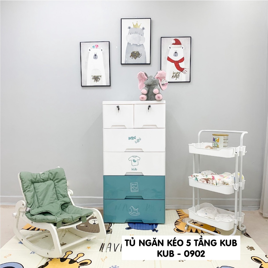 Tủ Nhựa Ngăn Kéo 5 Tầng Kub, Holla Mẫu Mới KB - 0902