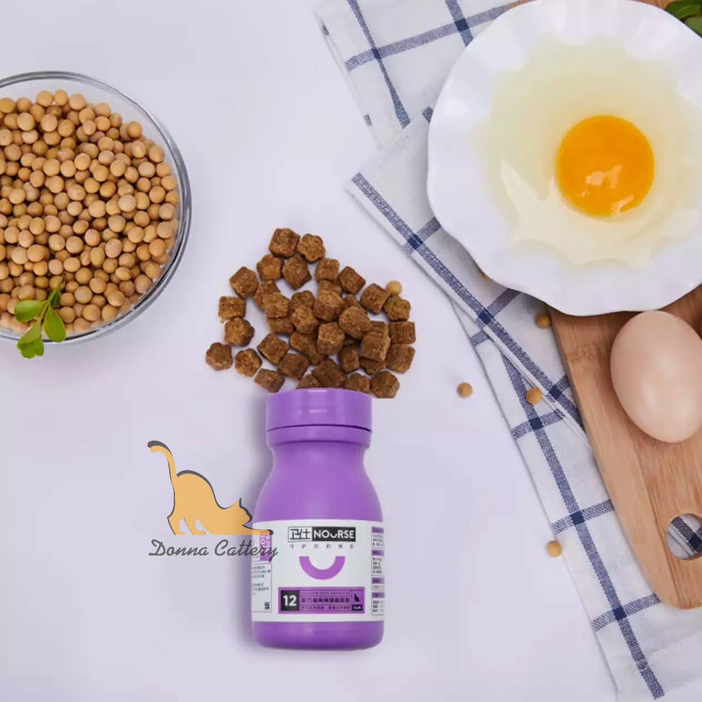 [No.12 MINI] NOURSE - VIÊN LECITHIN SOFT GRANULES DƯỠNG LÔNG CHO MÈO LỌ 30g