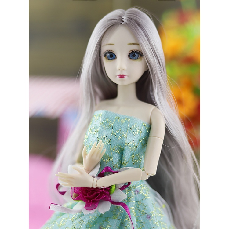 Búp Bê barbie 3D Kèm 20 Khớp Động 30cm Đồ Chơi Búp Bê barbie Tỷ Lệ 1/6