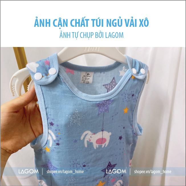 [COTTON 100%] Túi Ngủ Trẻ Em Hè Thu | Túi Ngủ Cho Bé Cotton Sợi Tre Cao Cấp [Video &amp; Ảnh Thật]