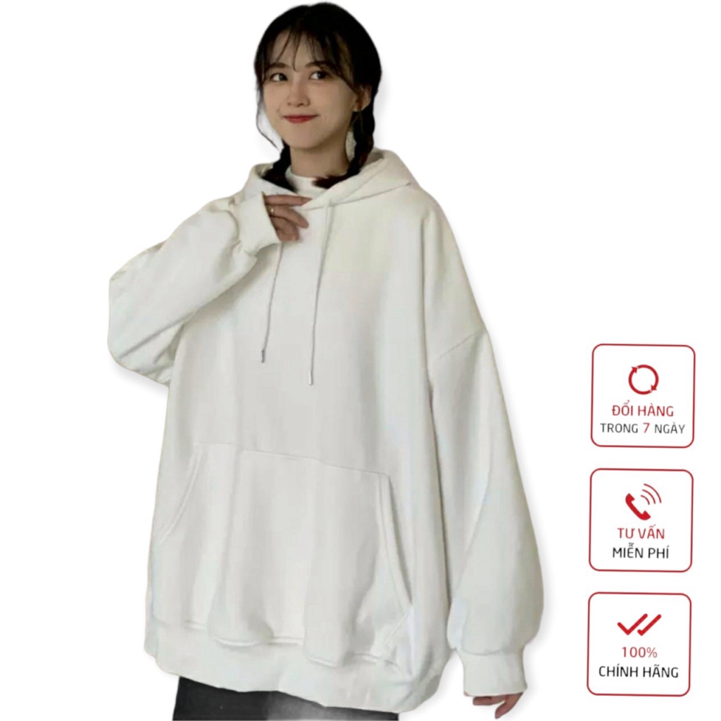 Áo hoodie nữ nam khoác nỉ form rộng kiểu sweater unisex chất siêu dày mịn  - ĐĂNG QUANG FASHION