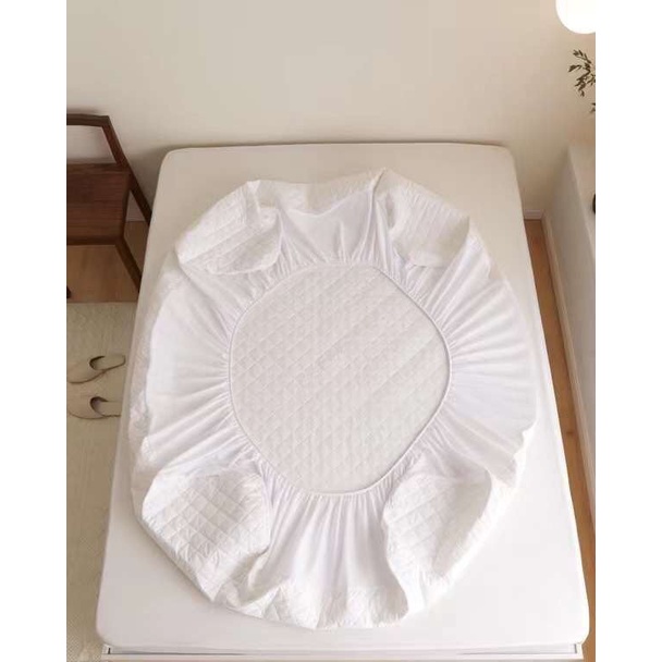 Ga bọc bảo vệ đệm, Tấm trải topper bảo vệ đệm mỏng sẵn đủ kích thước, bọc cho đệm dầy tối đa 30cm, Ga bọc khách sạn