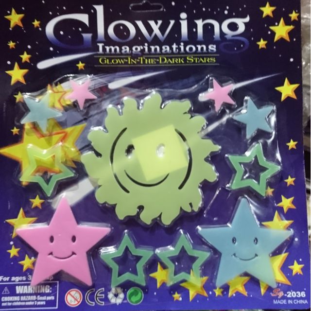 Combo 10 vỉ sao phát sáng, dạ quang