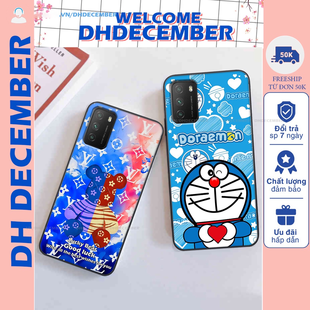 Ốp lưng Xiaomi POCO M3 / POCO M3 PRO in hình gấu K@ws, gấu nâu, dor@emon RẺ- ĐẸP- BỀN