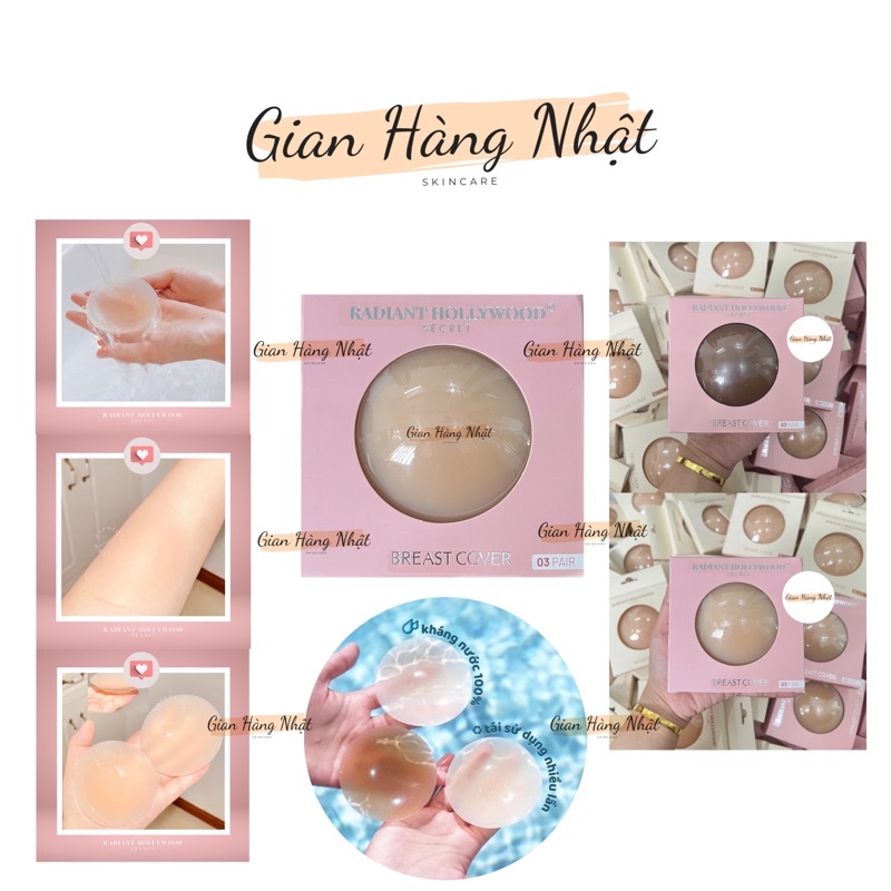 Miếng Dán Ngực Silicone Nhiệt Tự Thân Cao Cấp Radiant Hollywood Secret Mỹ