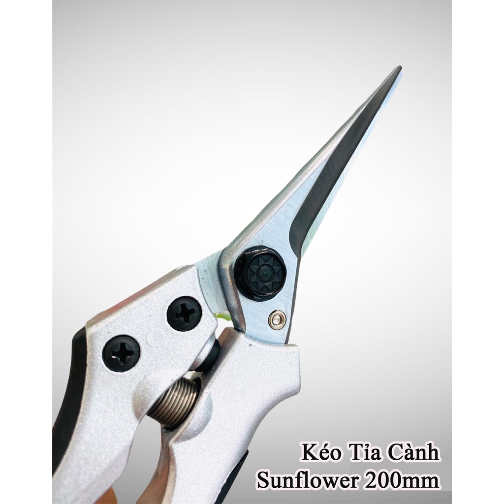 Kéo Tỉa Tán KIRERU YOROKOBI Nhật Bản 200mm: Lưỡi Thép Trắng SK 85 | Cán Nhôm, Kéo Có Lò Xo Giảm Lực & Chốt Khóa An Toàn