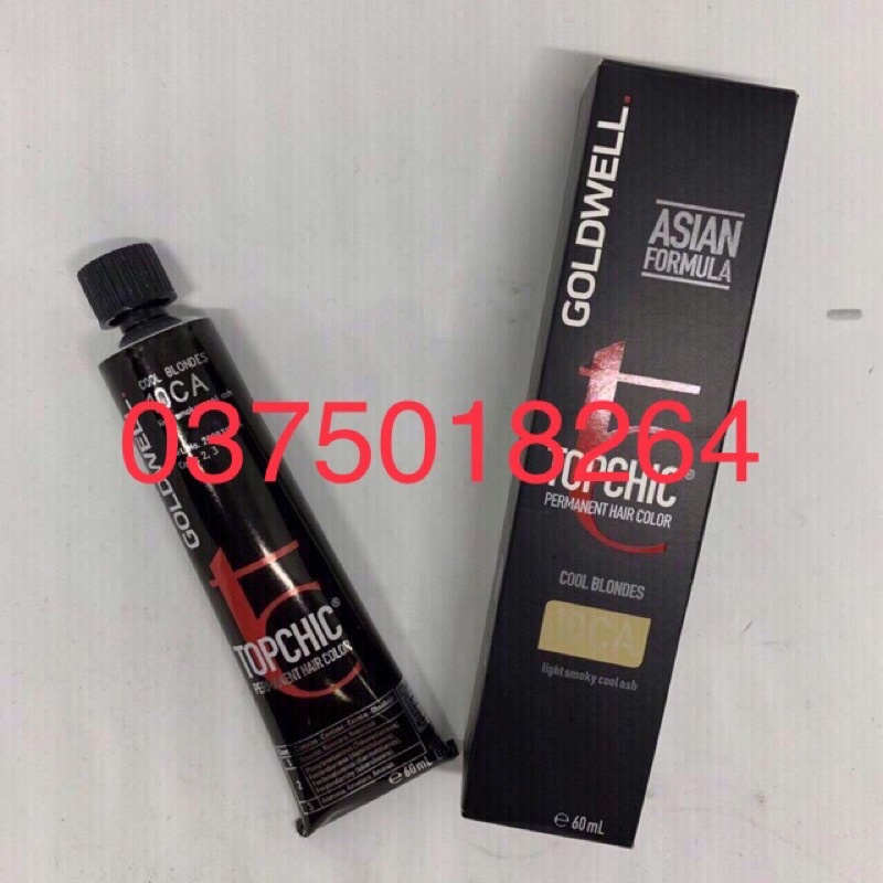 Màu nhuộm HIGHLIGHT trực tiếp trên nền đen Goldwell Topchic 60ml
