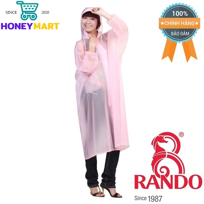 Áo mưa Rando Poncho Dây Kéo trong màu APPC-09 che chở người thân yêu của bạn HONEYMART