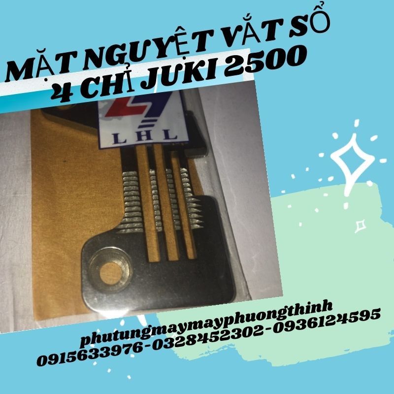 MẶT NGUYỆT VẮT SỔ  4 CHỈ JUKI 2500