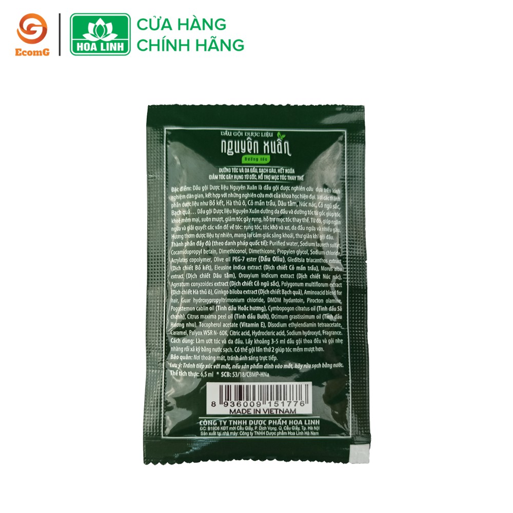 Dầu gội Nguyên xuân Xanh dây 10 gói NX1-04