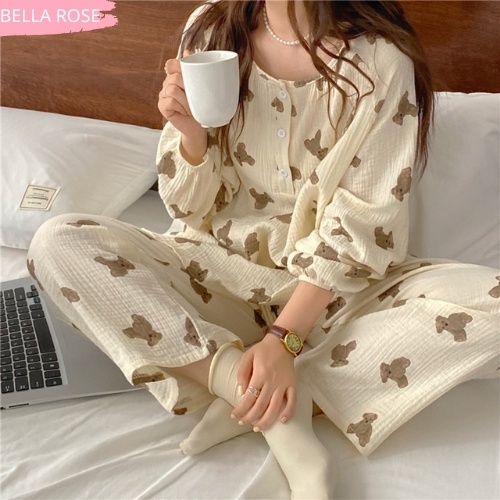 Đồ bộ nữ mặc ở nhà dài tay đẹp dễ thương cao cấp Bella Rose QL4 | BigBuy360 - bigbuy360.vn