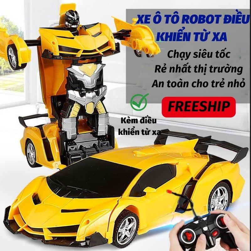 Ô Tô Điều Khiển Từ Xa Đồ Chơi Cho Bé Ô Tô Biến Hình Robot Thông Minh PAPAA.HOME