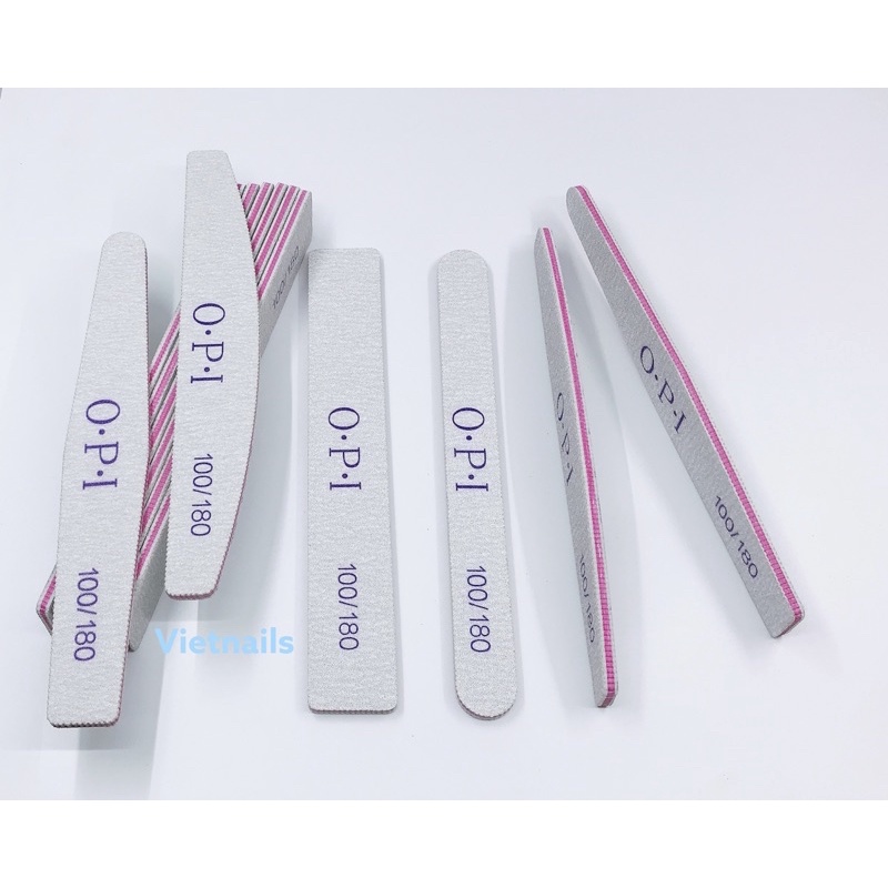 Dũa OPI dày có lớp đệm lõi hồng ⭐ Độ nhám 100-180  Loại dày chuyên dụng cho Nail Design đủ size