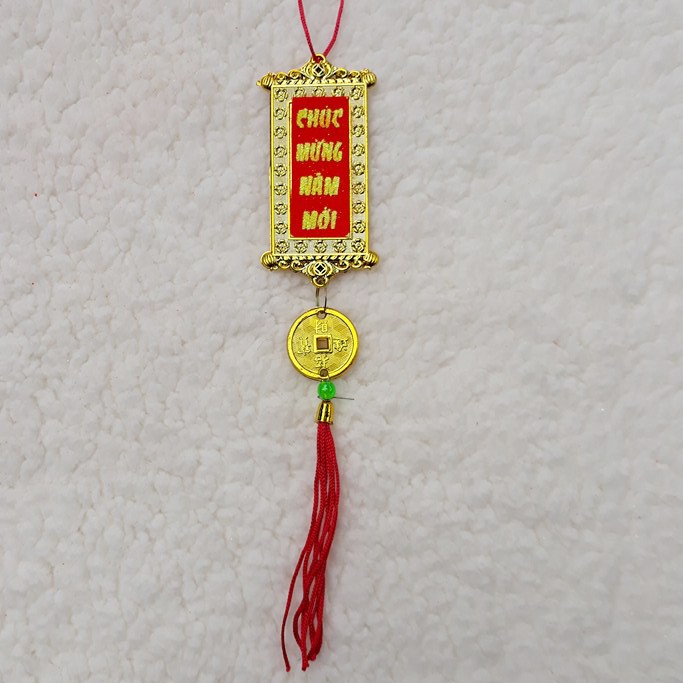 Combo 10 thẻ bài treo cây mai cây đào trang trí Tết (có 4 mẫu)