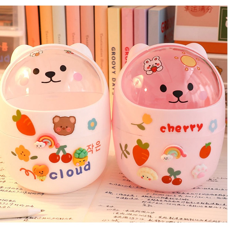 Ống cắm bút kiêm thùng ra mini hình mèo dễ thương  BAG U ONGBUTMEO441