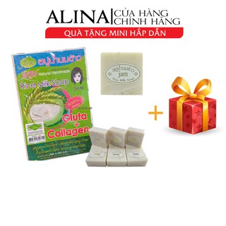 Xà Bông cám gạo thái lan Jam Rice Milk Soap .
