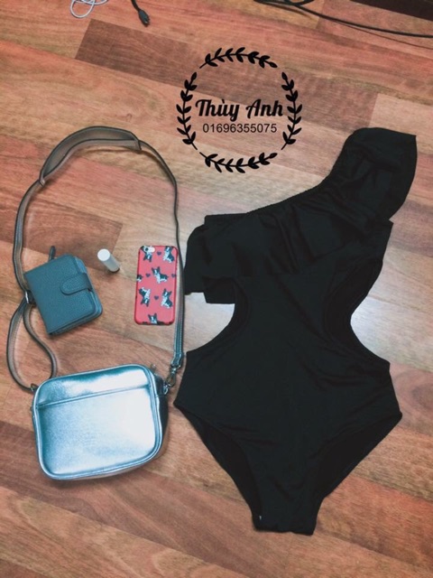 Bikini liền thân bèo lệch vai Có sẵn size 60kg | BigBuy360 - bigbuy360.vn