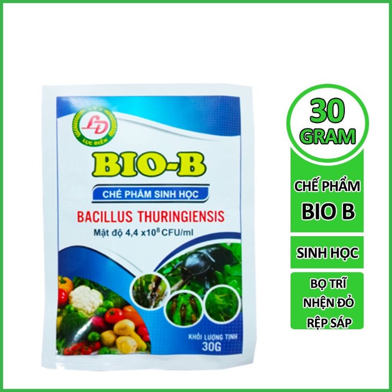 CHẾ PHẨM TRỪ SÂU SINH HỌC BIO B TRỪ RỆP SÁP, BỌ TRĨ, NHỆN ĐỎ GÓI 30GR