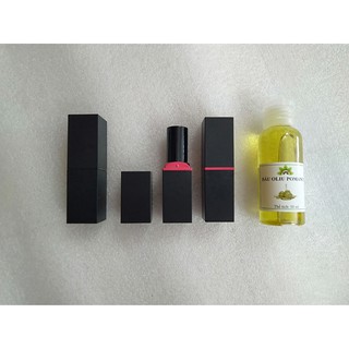 Vỏ thỏi son vuông bbia đen_nguyên liệu làm son handmade