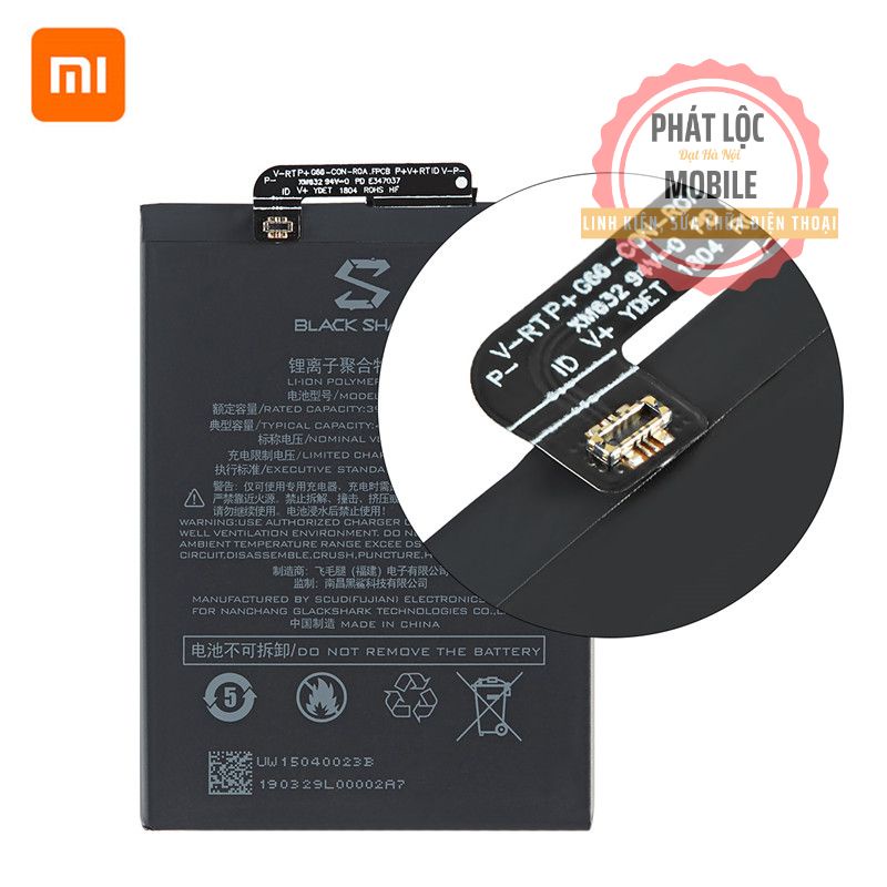 Pin BlackShark 1, Mã pin BS01FA, Dung lượng 4000mAh, Bảo hành 3 tháng. Tặng kèm bộ tua vít mở máy