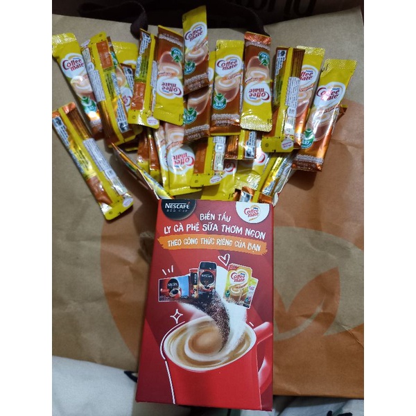 cafe hòa tan red cup nescafe 90g (3g × 30 gói)