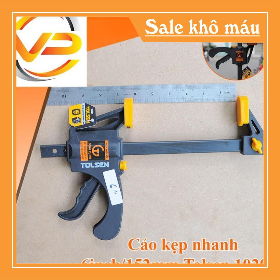 HÓT  - CẢO KẸP BÀN, KẸP GỖ NHANH 6, 8, 10, 12 INCH  LỰC KẸP 70KG P093