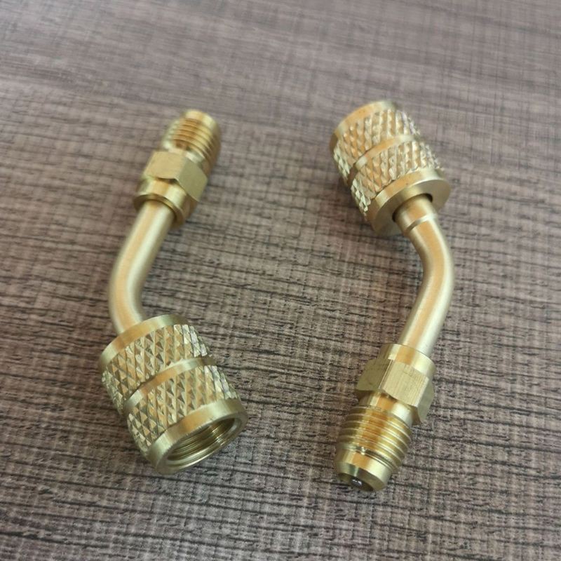 Đầu Chuyển Đổi Bằng Đồng 1 / 4 5 / 16 R410 Kèm Van Lõi Thay Thế Cho Máy Điều Hòa