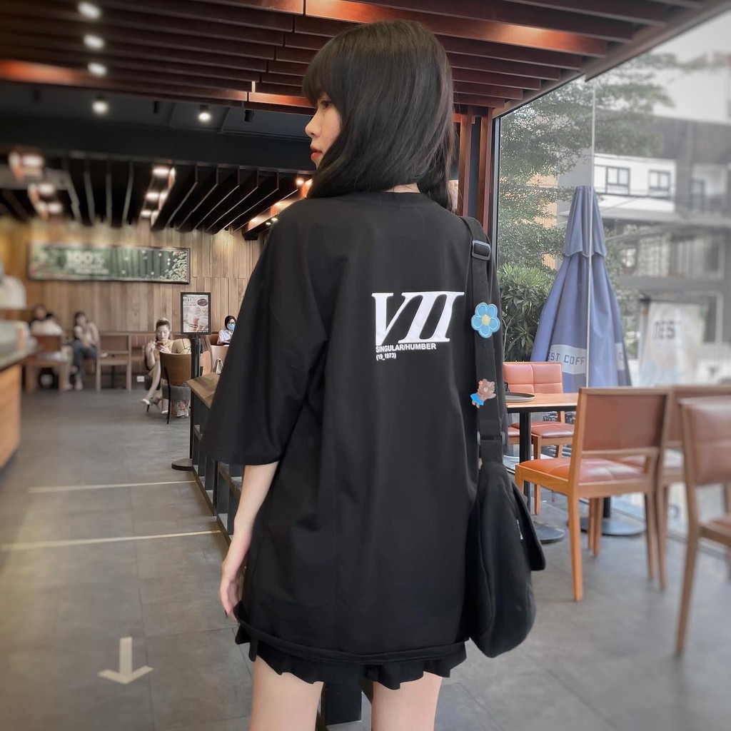 Áo thun tay lỡ Nam Nữ Unisex cổ tròn - áo phông nam ngắn tay in chữ Imagine VII