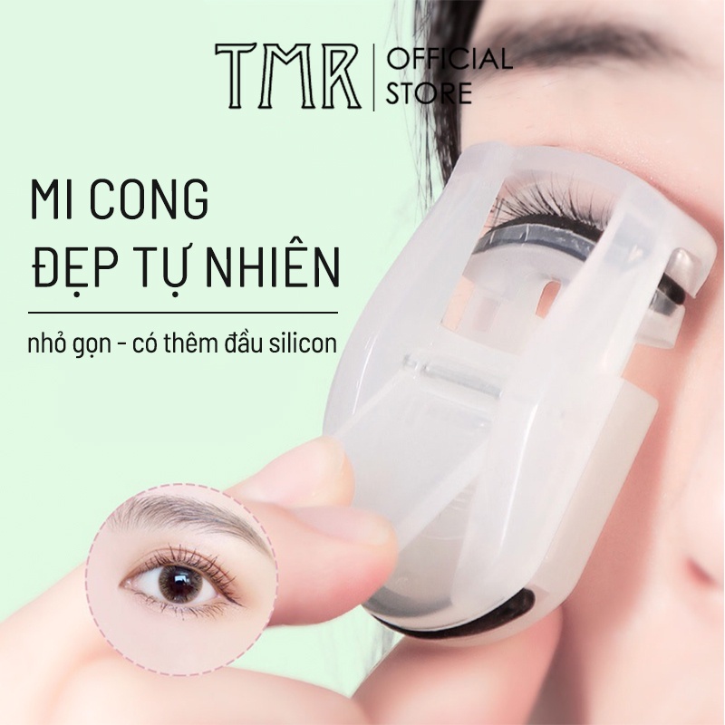 Kẹp bấm mi mini TMR tiện dụng, uốn mi siêu cong, mi cong tự nhiên tơi chất liệu nhựa ABS cao cấp