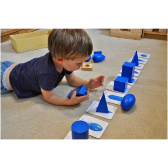 Đồ Chơi Thông Minh Hình Khối Có Đế Montessori (The Geometic Solids)