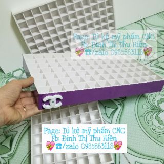 Khay son 84 ô tùy chọn màu, khay đựng son tùy chọn màu