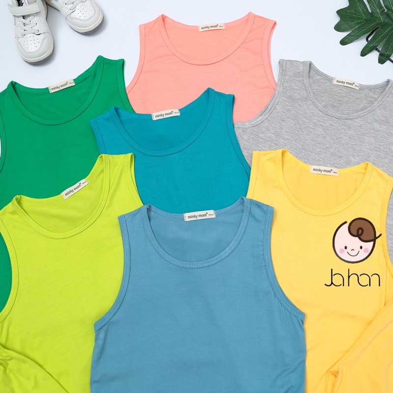 Bộ ba lỗ size Đại thun lạnh Minky mom 18-33kg hàng dày dặn đẹp chuẩn form loại 1